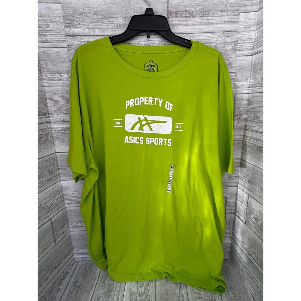 ASICS Men’s Graphic T-Shirt Bundle of (3) 3XL Blue Gray Green Running Sports Tee